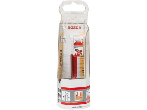 Bosch Expert for Wood - Rutertupp - for bløtt tre, løvtre, composite wood - Straight - 12 mm - lengde: 63.8 mm