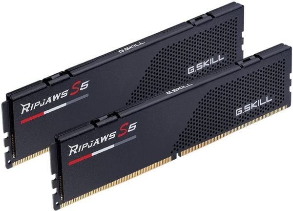 G.Skill Ripjaws S5 - DDR5 - sats - 48 GB: 2 x 24 GB - DIMM 288-pin - 6000 MHz / PC5-48000 - CL40 - 1.35 V - ej buffrad - on-die ECC - mattsvart