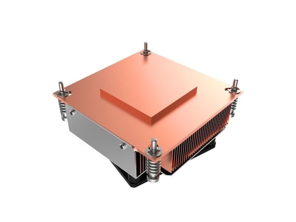 Akasa Intel LGA1700, Hybridijäähdytin, 7 cm, musta, Kupari, Harmaa