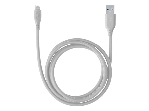 USB Lightning-kabel Cellular Line til USB-A 1,2 m grå (USBDATASOFTMFID)