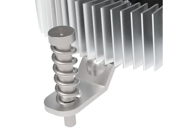 Akasa - Prosessorkjøler - ekstra sikker, ultralav profil, tynn Mini-ITX - (for: LGA1700) - aluminium - 75 mm