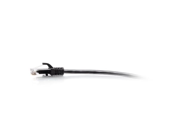 C2G 1ft (0.3m) Cat6a Snagless Unshielded (UTP) Slim Ethernet Network Patch Cable - Black - Koblingskabel - RJ-45 (hann) til RJ-45 (hann) - 30 cm - ...