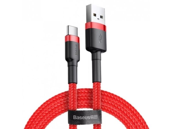 Baseus CATKLF-B09, 1 m, USB A, USB C, punainen