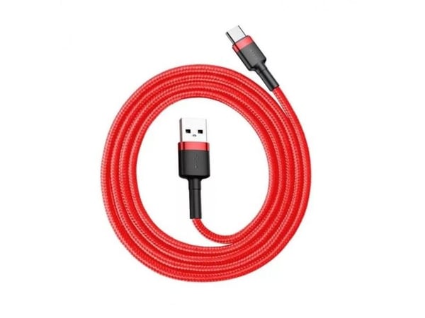 Baseus CATKLF-B09, 1 m, USB A, USB C, punainen