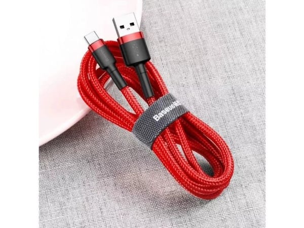 Baseus CATKLF-B09, 1 m, USB A, USB C, punainen