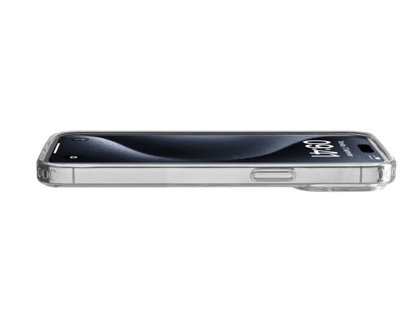Cellularline Clear Strong - iPhone 15 Pro-etui med antimikrobiell beskyttelse (klar)