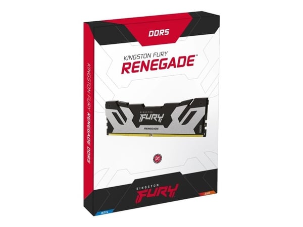 Kingston FURY Renegade - DDR5 - modul - 48 GB - DIMM 288-pin - 6400 MT/s / PC5-51200 - CL32 - 1.4 V - ikke-bufret - ikke-ECC - svart, sølv