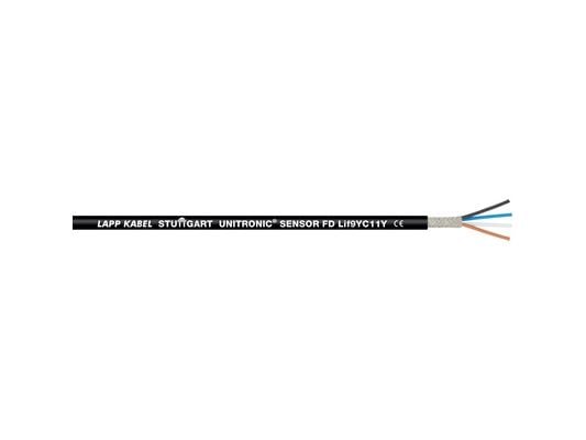 Lapp UNITRONIC SENSOR FD, 100 m, 0,25 mm², musta, Kupari, Polypropeeni, 19 kg/km