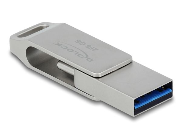 Delock - USB flash-enhet - 256 GB - USB 3.0/USB typ C