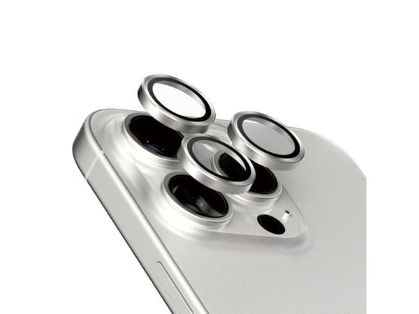 PanzerGlass ® Hoops® Titanium Camera Lens Protector White iPhone 15 Pro | 15 Pro Max, Apple, Apple - iPhone 15 Pro, Apple - iPhone 15 Pro Max, Asen...