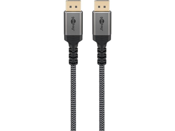 Goobay 65270, 3 m, DisplayPort, HDMI, Hankjønn, Hankjønn, Grå