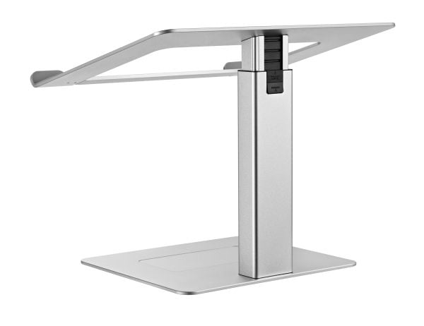 Gembird NBS-D1-02, Kannettavan tietokoneen teline, Hopea, Alumiini, Silikoni, 39,6 cm (15.6"), 5 kg, 225 - 380 mm
