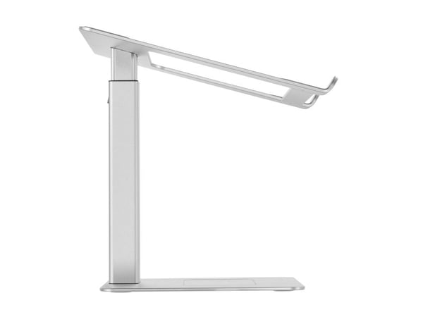 Gembird NBS-D1-02, Kannettavan tietokoneen teline, Hopea, Alumiini, Silikoni, 39,6 cm (15.6"), 5 kg, 225 - 380 mm