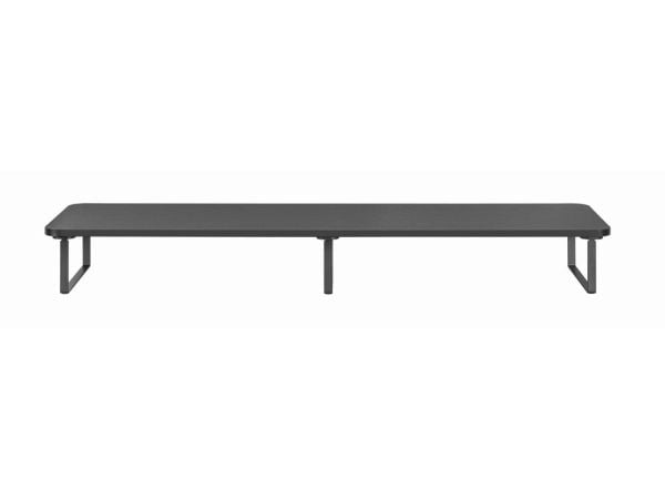 Gembird MS-TABLE2-01 - Stativ - long rectangle - for 2 skjermer / notebook - plastikk, stål, sponplate - svart - skrivebord