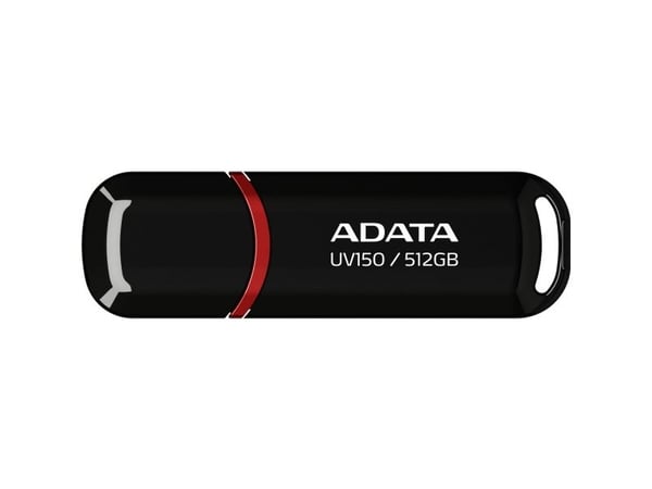 ADATA DashDrive UV150 - USB flash-enhet - 512 GB - USB 3.2 Gen 1 - svart