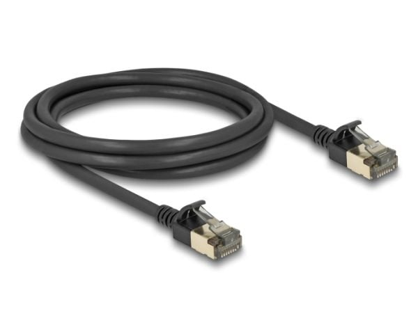 DeLOCK 80340, 2 m, Cat8.1, F/FTP (FFTP), RJ-45, RJ-45, musta