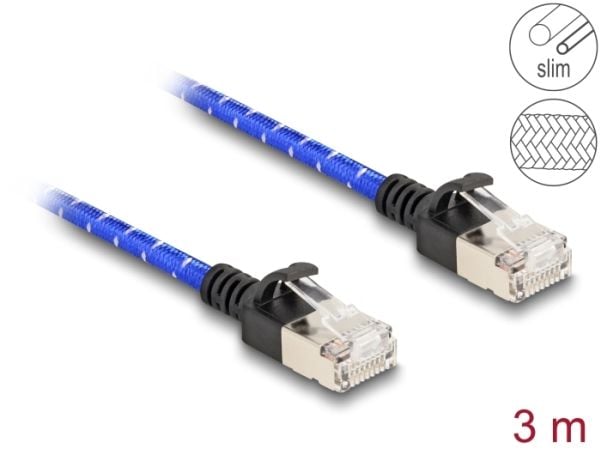 DeLOCK 80379, 3 m, Cat6a, U/FTP (STP), RJ-45, RJ-45, RJ-45