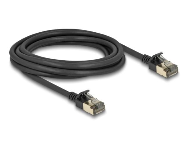 DeLOCK 80341, 3 m, Cat8.1, F/FTP (FFTP), RJ-45, RJ-45, musta