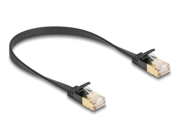 DeLOCK 80343, 0,3 m, Cat7, U/FTP (STP), RJ-45, RJ-45, musta