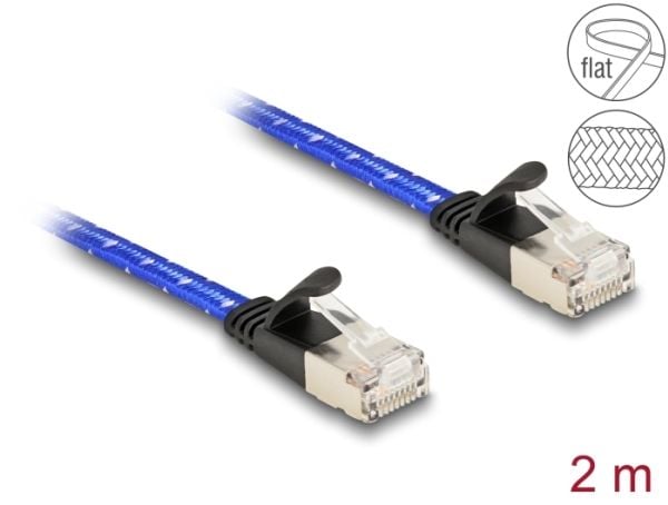 DeLOCK 80384, 2 m, Cat6a, U/FTP (STP), RJ-45, RJ-45, RJ-45