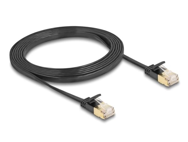 DeLOCK 80346, 2 m, Cat7, U/FTP (STP), RJ-45, RJ-45, musta
