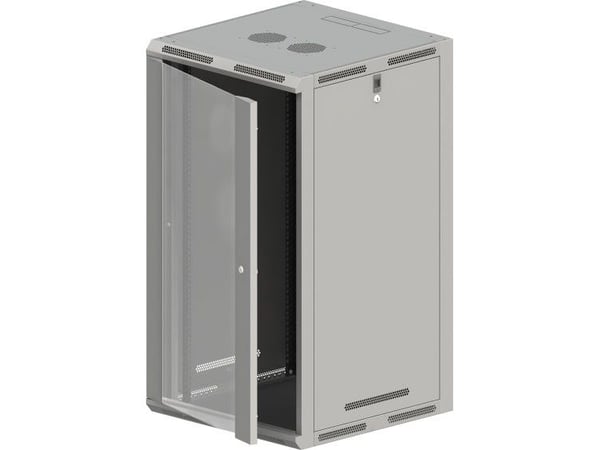 Alantec SW-24U-600-600-N-DSJ-OP-RP-B-S, 24U, Fritstående reol, 80 kg, 80 kg, Grå, Grå, Stål