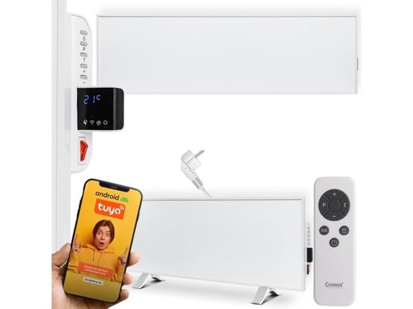 Cronos Synthelith Pro CRP-330TWP 330W valkoinen infrapunalämmitin WiFi:llä ja kaukosäätimellä Cronos Synthelith Pro CRP-330TWP 330W valkoinen infrapunalämmitin WiFi:llä ja kaukosäätimellä