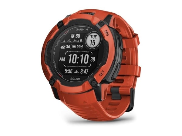Garmin Instinct 2X Solar - 50 mm - fiberforsterket polymer - Ja smartklokke med bånd - håndleddstørrelse: 145-228 mm - monokrom - 64 MB - Bluetooth...