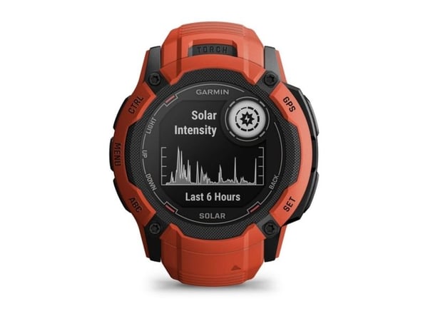Garmin Instinct 2X Solar - 50 mm - fiberforsterket polymer - Ja smartklokke med bånd - håndleddstørrelse: 145-228 mm - monokrom - 64 MB - Bluetooth...