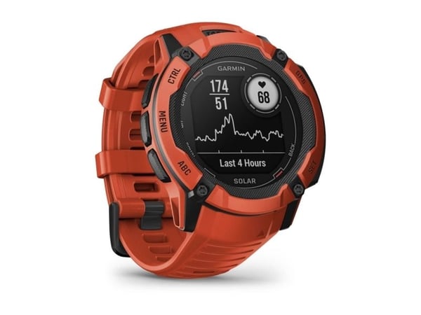 Garmin Instinct 2X Solar - 50 mm - fiberforsterket polymer - Ja smartklokke med bånd - håndleddstørrelse: 145-228 mm - monokrom - 64 MB - Bluetooth...