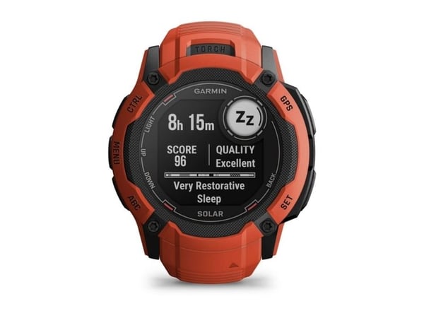 Garmin Instinct 2X Solar smartklocka 50 mm GPS, flamröd (010-02805-01)