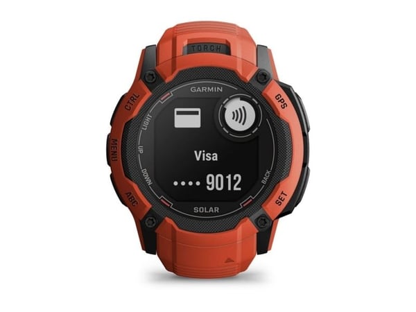 Garmin Instinct 2X Solar smartklocka 50 mm GPS, flamröd (010-02805-01)