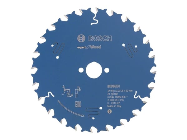 Bosch RUNDSAVKL 160X20X2,2/1,6MM 24T EXP WOOD
