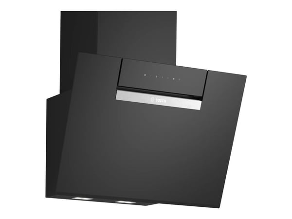 Bosch Serie | 4 DWK67FN60 - Panser - skorsteinvinklet - bredde: 59 cm - dybde: 43.3 cm - ekstraksjon og resirkulasjon (-) - svart