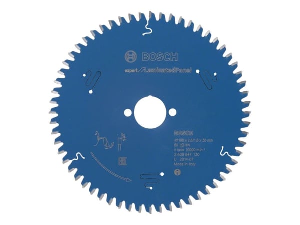 Bosch RUNDSAVKL 190X30X2,6MM 60T EXP LAMINERT