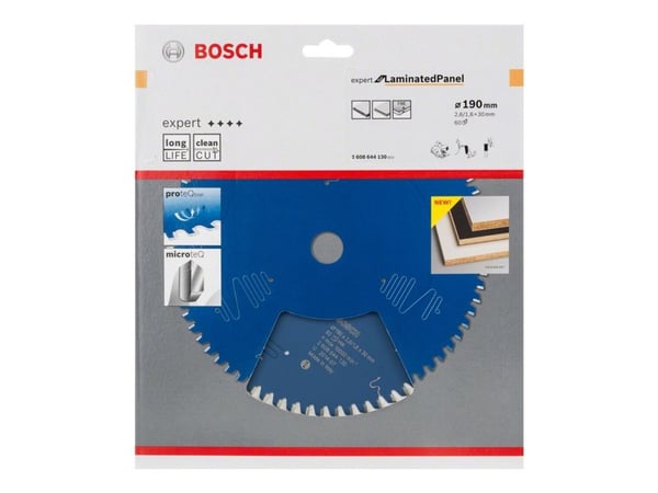 Bosch RUNDSAVKL 190X30X2,6MM 60T EXP LAMINERT