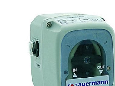 Sauermann PE-5000 - Peristaltisk pumpe, 6 l/h, 30 dB, IP65, RAL 9010, Hvid