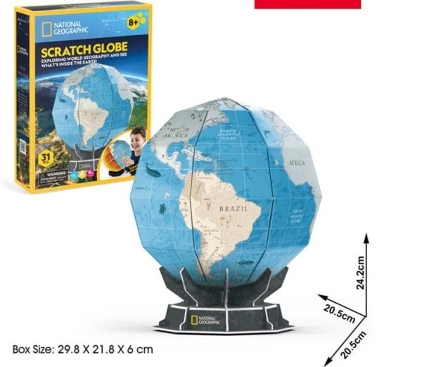 Cubic Fun 3D-puslespill National Geographic globus