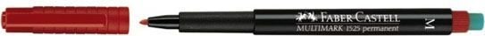 Faber-Castell MULTIMARK 1525 - Markør - permanent - rød - 1 mm - medium - med viskelær