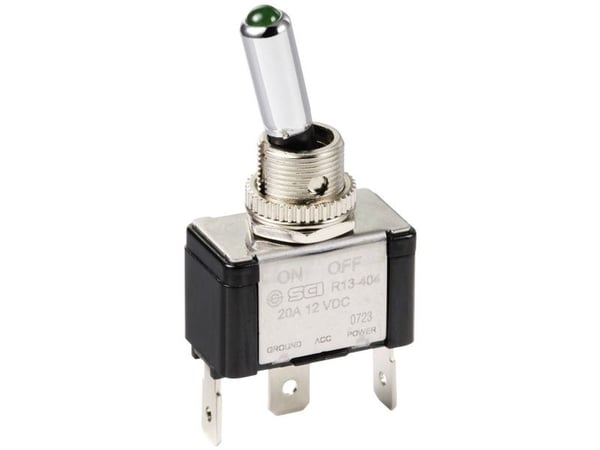 TRU COMPONENTS TC-11193844 vippebryter 12 V/DC 20 A 1 x Av/På klikk