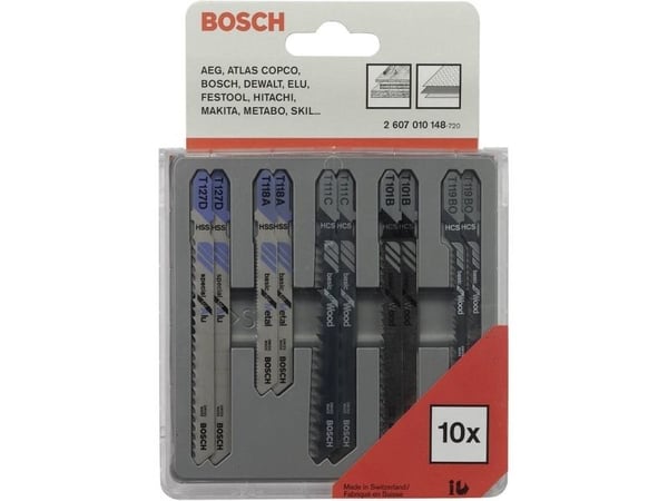 Bosch PUU/METALLI LEIKKIMISSARJA 10 OSAA