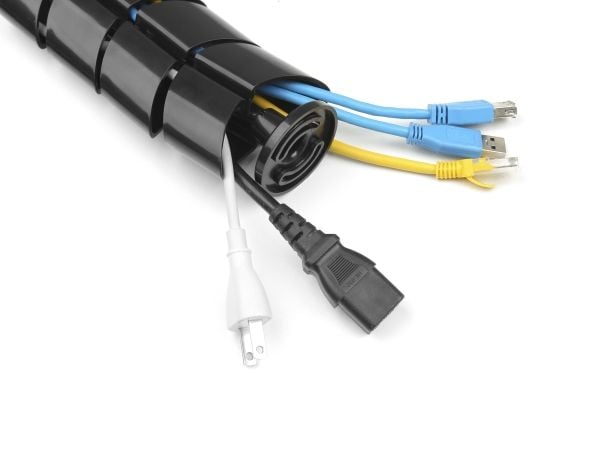 Equip 650861, Kabelstrømpe, Bord, ABS syntetisk, Sort
