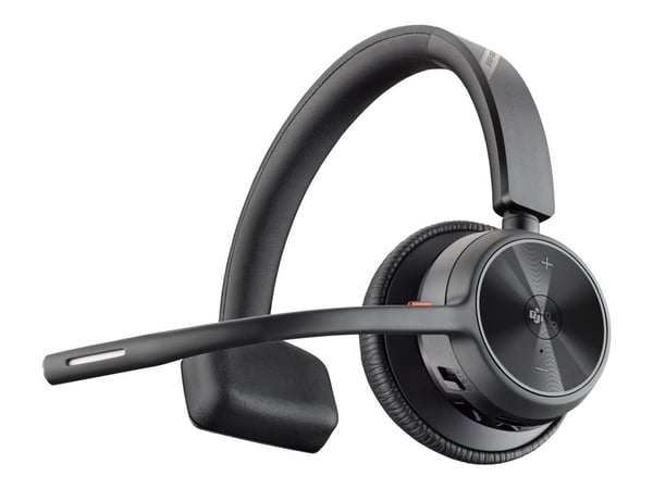 HP Poly Voyager 4310-M UC - Voyager 4300 UC series - hodesett - on-ear - Bluetooth - trådløs - aktiv støydemping - svart