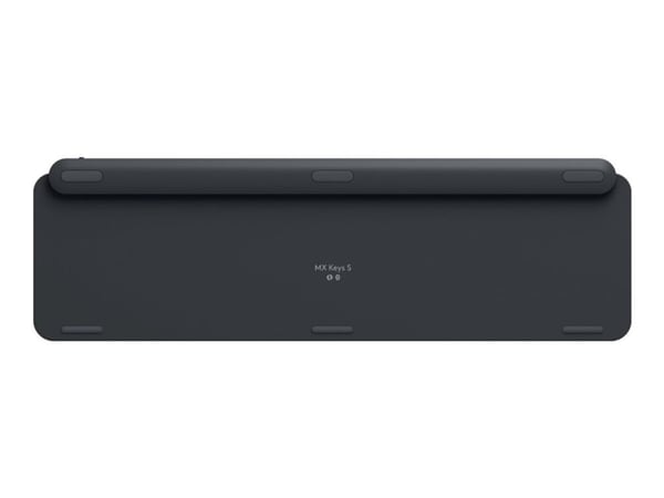 Logitech MX Keys S, Täysikokoinen (100 %), RF Wireless + Bluetooth, Näppäimen saksikytkin, QWERTY, LED, Grafiitti