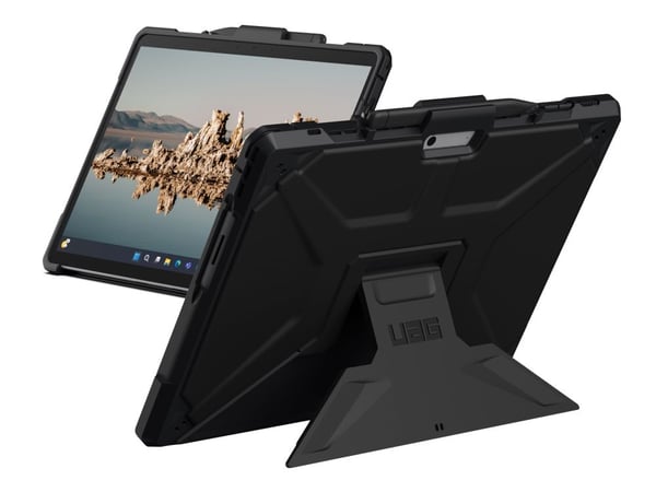 UAG Rugged Case for Surface Pro 9 Metropolis SE (Antimikrobinen) - Musta - Bulk Poly Bag - Bagsidecover til tabletti - lajittelu - Microsoft Surfac...