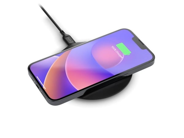 mophie essentials wireless charging pad 15W, inomhus, USB, Trådlös laddning, Svart