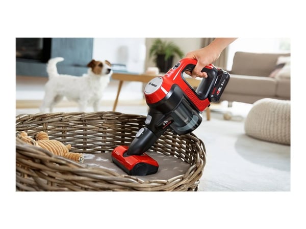Bosch BCS711PET, Pussiton, Musta, Punainen, 0,3 L, Saksa, Kuiva, Suodatus