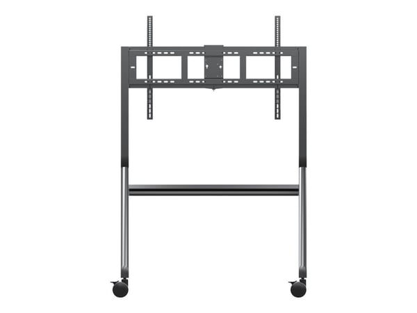ViewSonic VB-STND-009 - Vogn - for interaktiv flatpanel / LCD-display - slim trolley - stål, polyurethane (PU) wheels - skjermstørrelse: 65"-105" -...