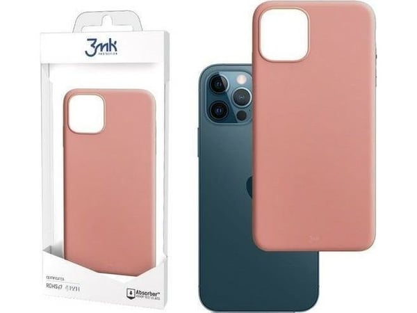 Mobil bakdeksel 3MK iPhone 12/12 Pro matt, rosa