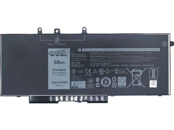 Dell - Batteri til bærbar PC - litiumion - 4-cellers - 8500 mAh - 68 Wh - svart - for Latitude 5480, 5580; Precision 3520